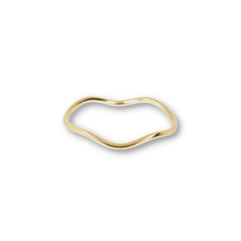 Bronzallure ’Golden’ Oval Wave Bangle - Jewelry Bracelets