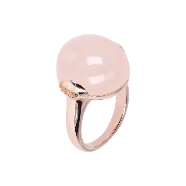 Cabochon Ring with Genuine Stone - bronzallure ring ALL