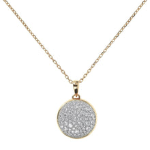 Load image into Gallery viewer, Golden Cubic Zirconia Round Necklace - WSBZ01041Y.Y -
