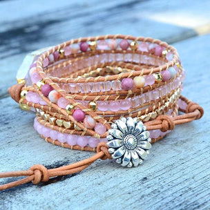 Golden Rose Quartz Bracelet - BRACELET Bracelets