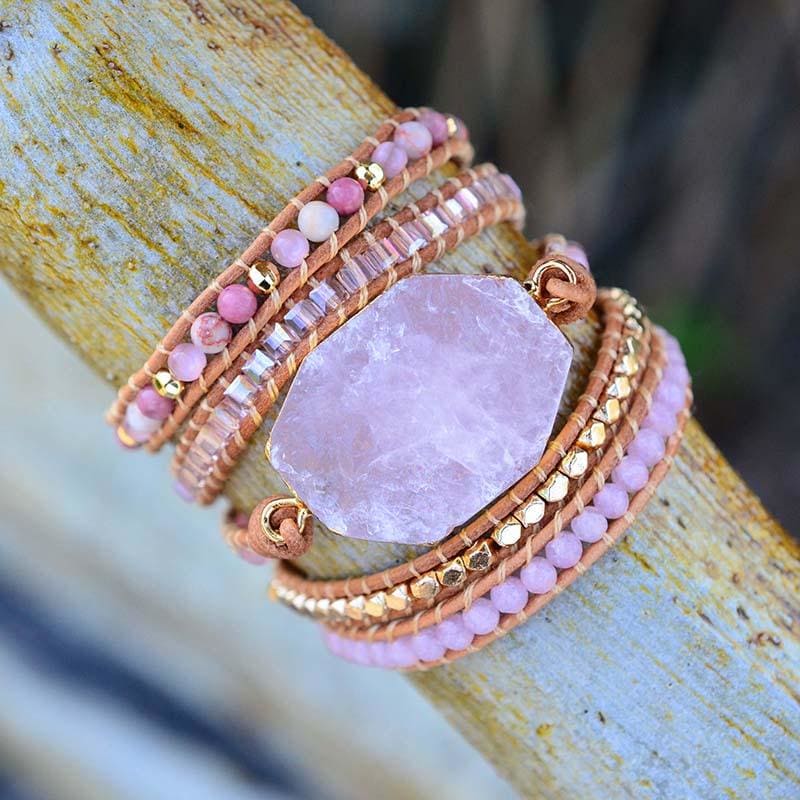 Golden Rose Quartz Bracelet - BRACELET Bracelets