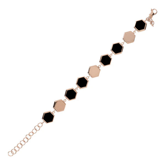 Multi Hexagonal Bracelet - BRONZALEUR NECKLACE ALL NECKLACES