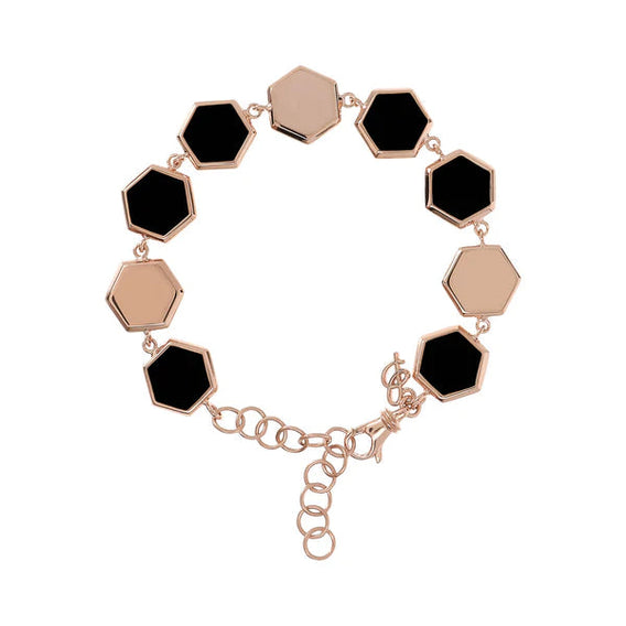 Multi Hexagonal Bracelet - BRONZALEUR NECKLACE ALL NECKLACES