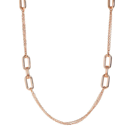 Oval Details Chanel Necklace - BRONZALEUR NECKLACE ALL