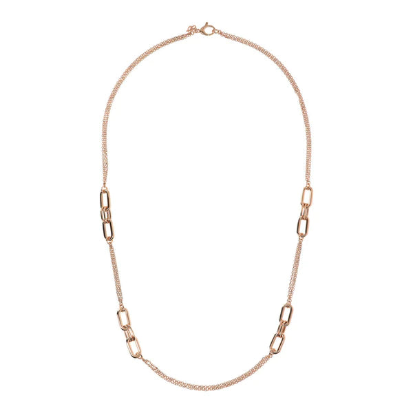 Oval Details Chanel Necklace - BRONZALEUR NECKLACE ALL