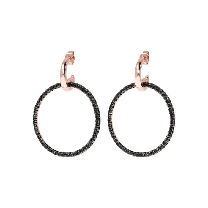 Pavé Circle Earrings - BRONZALEUR EARINGS ALL