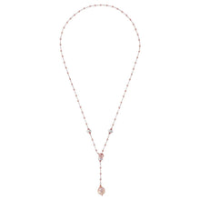 Load image into Gallery viewer, Pearl Lariat Necklace - BRONZALEUR NECKLACE ALL NECKLACES
