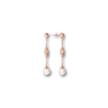 Load image into Gallery viewer, Pearls and Moonstone Pendant Earrings - Jewelry ALL EARINGS
