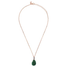 Load image into Gallery viewer, Preziosa Necklace with Natural Stone and Cubic Zirconia -
