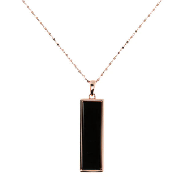 Rectangular Pendant Necklace - BRONZALEUR NECKLACE ALL