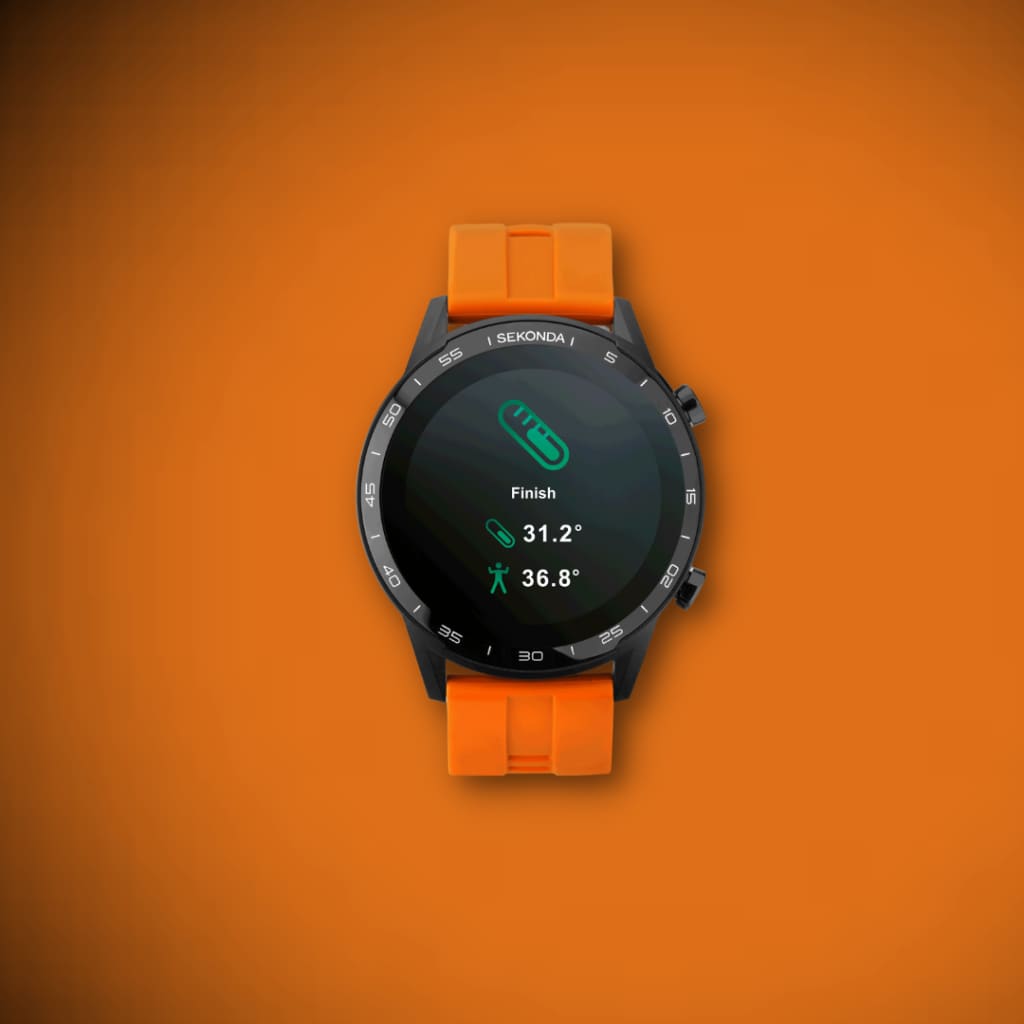 Sekonda Active Smartwatch | ORGANGE Case & ORANGE Silicone