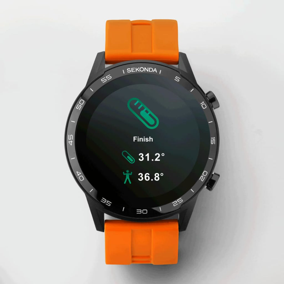 Sekonda Active Smartwatch | ORGANGE Case & ORANGE Silicone