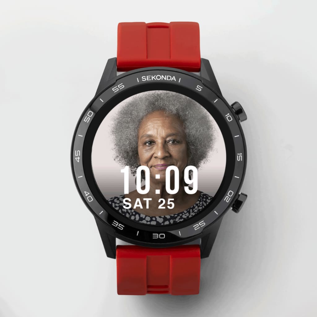 Sekonda Active Smartwatch | RED Case & Silicone Strap | 1910