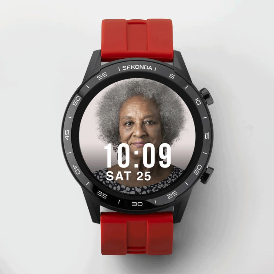 Sekonda Active Smartwatch | RED Case & Silicone Strap | 1910