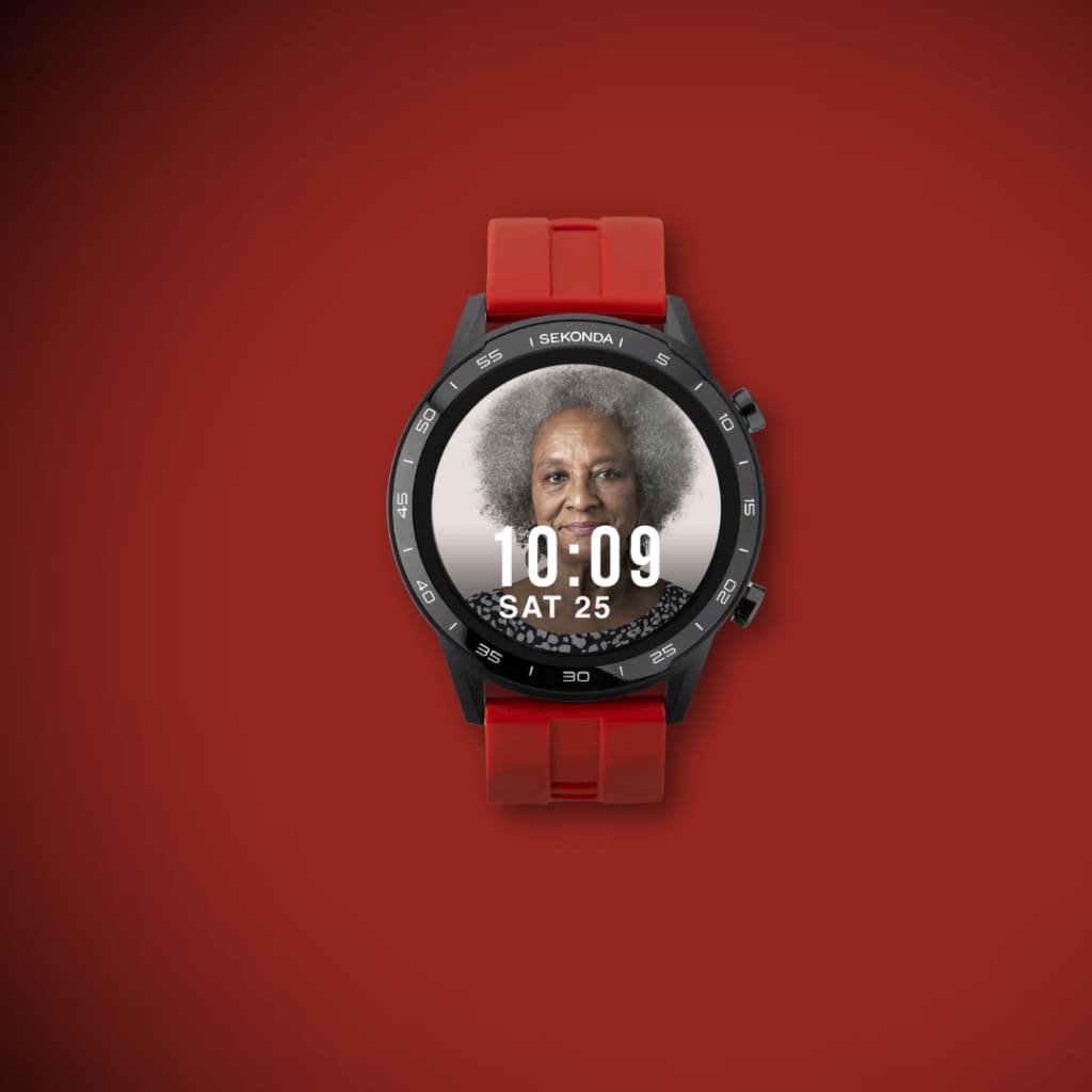 Sekonda Active Smartwatch | RED Case & Silicone Strap | 1910