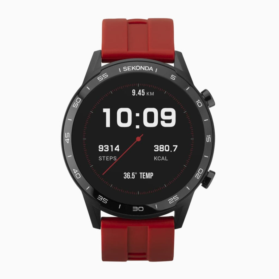 Sekonda Active Smartwatch | RED Case & Silicone Strap | 1910