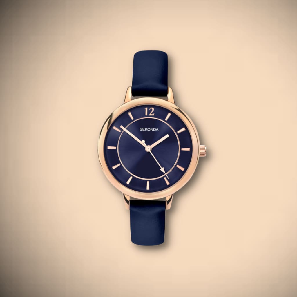 SEKONDA EDITIONS DARK BLUE STRAP WOMEN’S WATCH - Watches