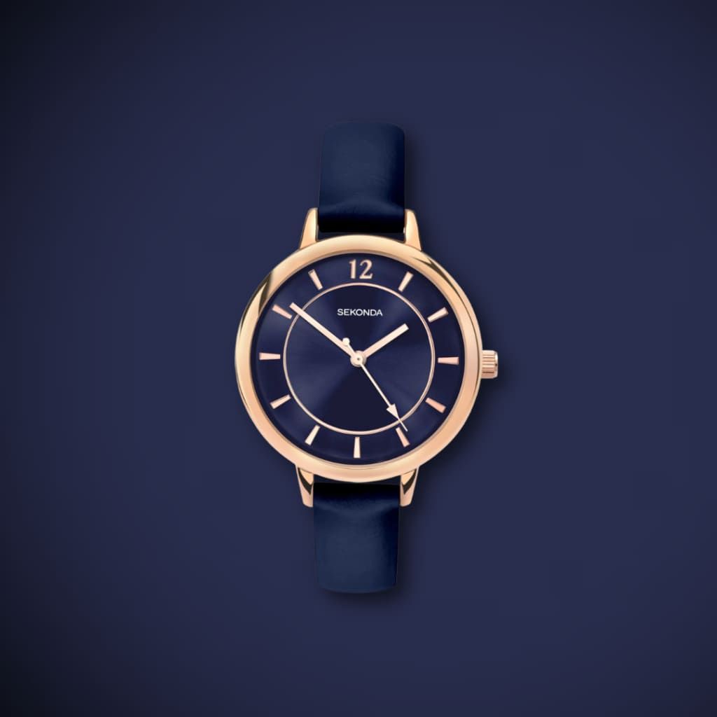 SEKONDA EDITIONS DARK BLUE STRAP WOMEN’S WATCH - Watches