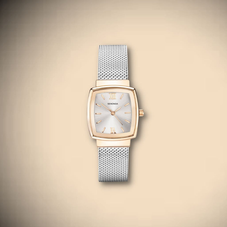 Sekonda Ladies Watch | Rose Case & Stainless Steel Mesh