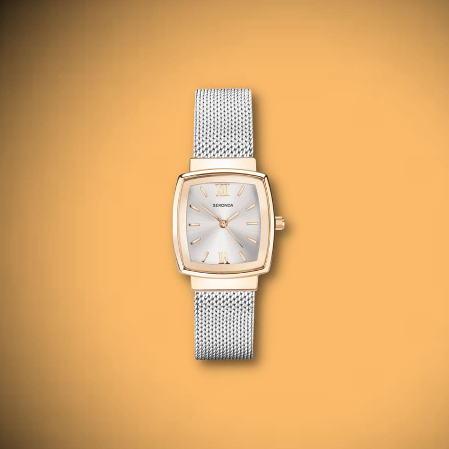 Sekonda Ladies Watch | Rose Case & Stainless Steel Mesh