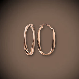 Shiny Twisted Hoop Earrings - Jewelry ALL EARINGS