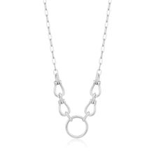 Load image into Gallery viewer, Silver Horseshoe Link Necklace - NECKLACE ANIA HAE JEWELLERY
