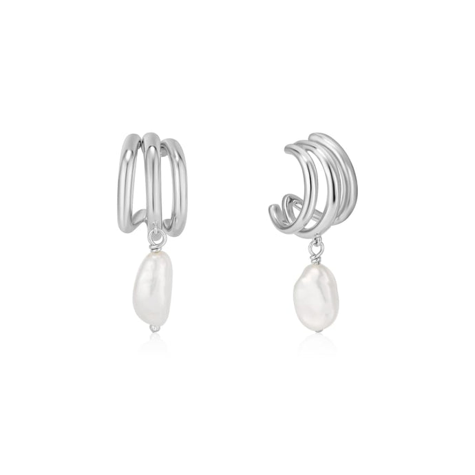 Silver Triple Mini Hoop Earrings - ALL EARINGS