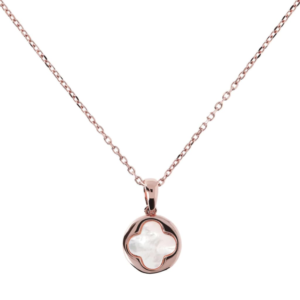 Small Four-Leaf Clover Necklace WHT MOP PENDANT - Jewelry