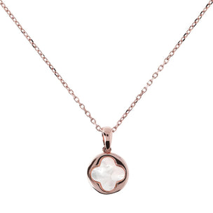 Small Four-Leaf Clover Necklace WHT MOP PENDANT - Jewelry