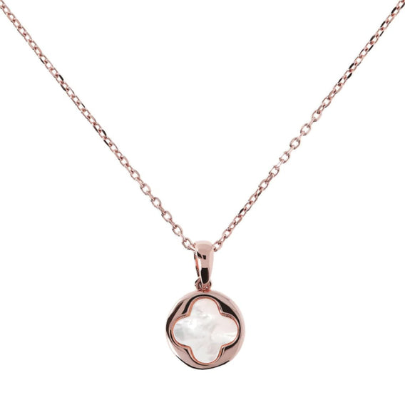 Small Four-Leaf Clover Necklace WHT MOP PENDANT - Jewelry