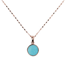 Load image into Gallery viewer, Stone Mini Disc Pendant Necklace SKU: WSBZ01022.AZ - Jewelry
