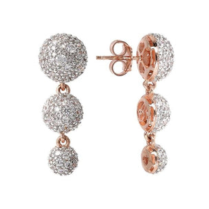 Trilogy Pavé Earrings - BRONZALEUR EARINGS ALL